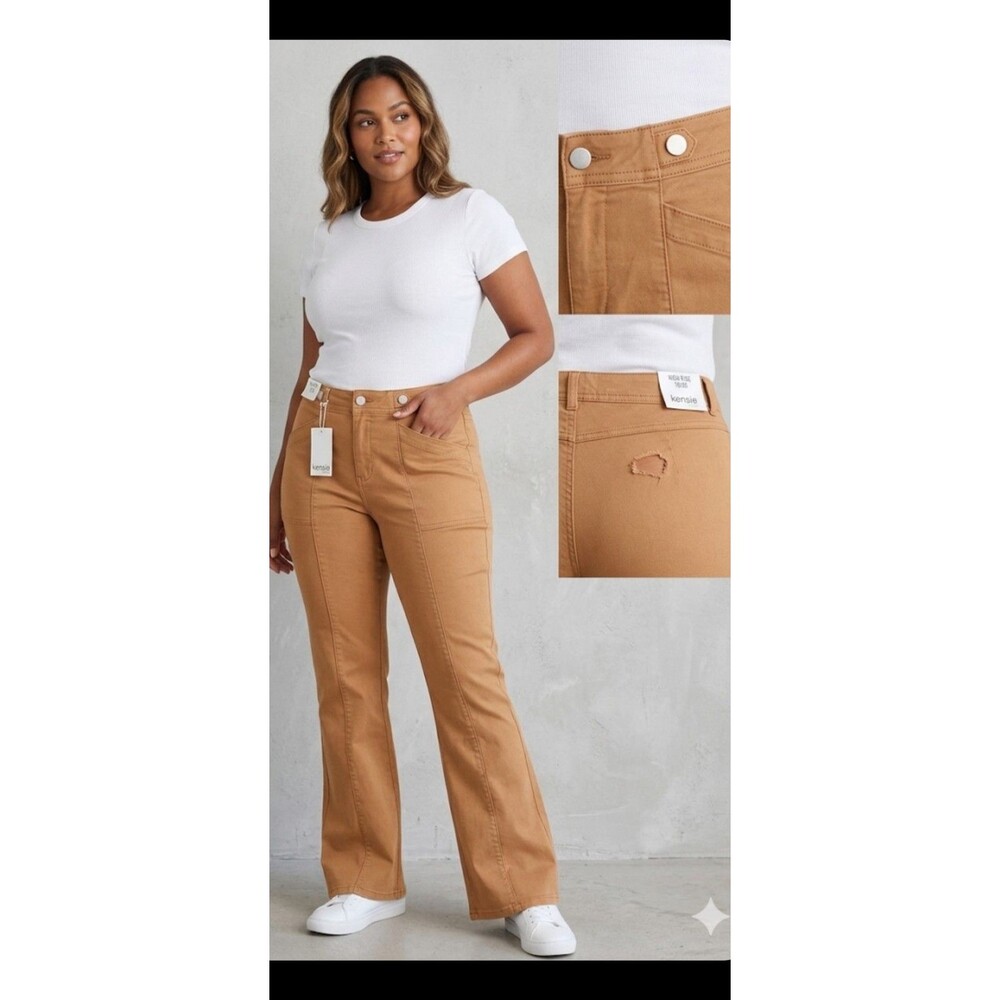 Kensie Jeans High-Rise  Size 10/30 (Caramel Color) Pants - New With Defects